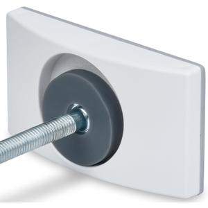 Wall Nanny - Baby Gate Wall Protector (Made in USA) Protects Walls and Doorways from Pet Gates - for Pressure Mounted Indoor Safety Baby Gates - White Pack of 4