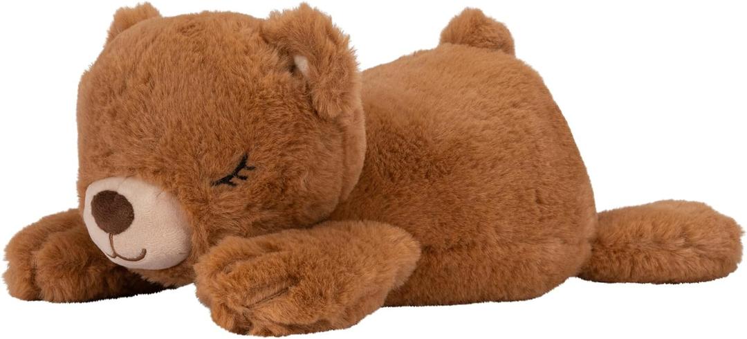 Russ Brown Sleeping Plush - 14-Inch Weighted Sleeping Plush Teddy Bear