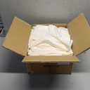 Fitable 8 Pack Round Tablecloths: Stain Resistant Wrinkle Free Circle Table Clothes, Washable Reusable Polyester Table Covers for Wedding Party Birthday Banquet Reception(Ivory, 84 Inch)