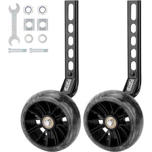 Bike Training Wheels, Pair of Heavy Duty Rear with Stabilizers Mounted Kit for Kids Boy Girls Bikes of Single Speed Bicycle with 12 14 16 18 20 Inch