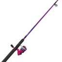Zebco Splash Junior Spinning Reel and Fishing Rod Combo, 4-Foot 2-Piece Fishing Pole, Changeable Right- or Left-Hand Retrieve, Pre-Spooled with 6-Pound Zebco Line