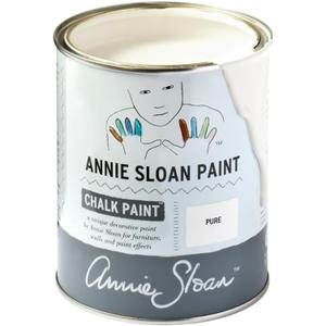 Annie Sloan Chalk Paint (Pure, 1 Litre/33.8 Fl Oz) a unique decorative paint for furniture, cabinets and home dcor with no sanding or priming