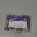 M6 x 14mm, 16mm, 18mm, 20mm, 25mm, Flat Head Socket Head Screw Furniture Bolts Countersunk Connector Screws Assortment Kit, Carbon Steel, Black Finish, Fully Threaded, 50 PCS