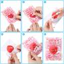 28-Pack Heart-Shaped Stress Relief Balls with Cards - Kids' Valentine Party Favors, Gifts, School Supplies