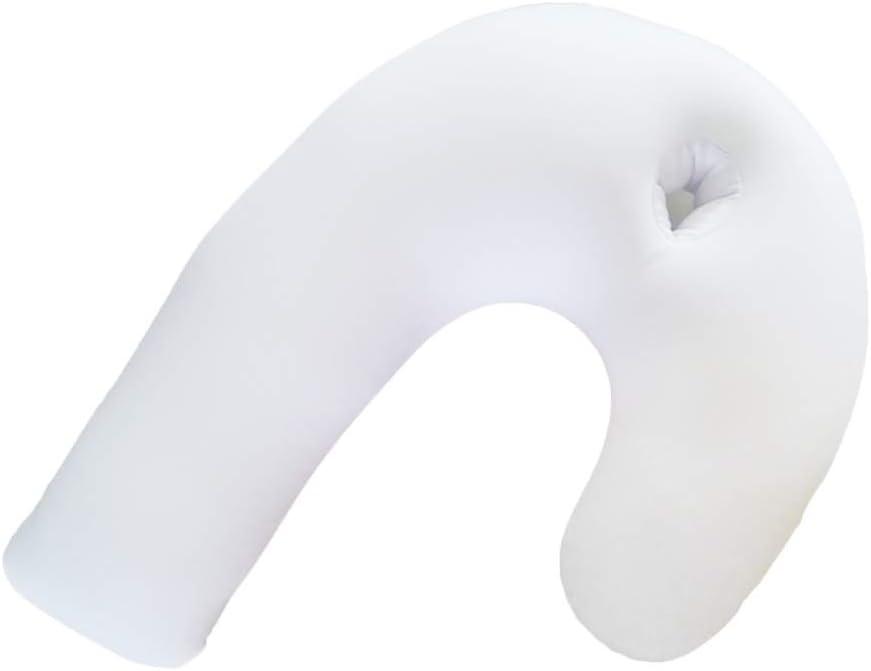 Side Sleeper Support Pillow with Ear Hole, J Shaped Body Pillow for Side Sleeping, Pillow with U Shaped Contoured Support for Neck, Back, and Shoulder Pain Relief, Correct Spine(#1)