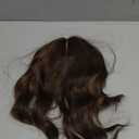 Lumhun 18Inch Hair Toppers for Women with Thinning Hair, Heat Resistant Fibre Synthetic 6.5" x 6.5" Base,Long Layered Topper for Women(Dark Brown with Highlights.18inch)