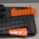 Nerf Elite Blaster Rack - Storage for up to Six Blasters, Including Shelving and Drawers Accessories, Orange and Black