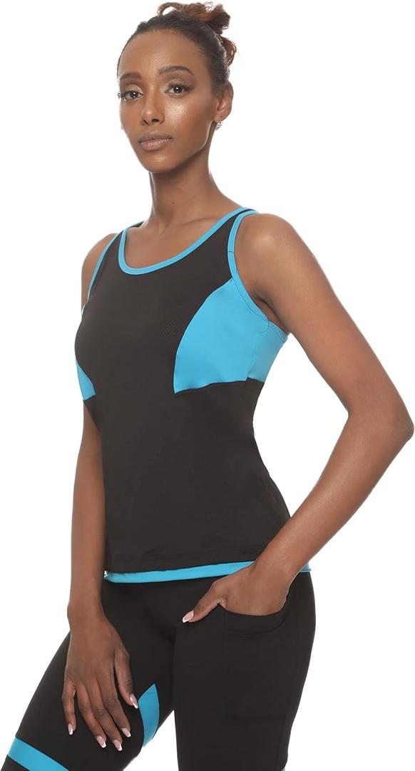 Nirlon Athletic Tops for Women - Regular & Plus Size Womens Workout Tops for Gym & Yoga (30003) (XL)