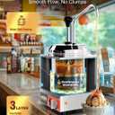 WantJoin Nacho Cheese Dispenser with Pump - 3.5Qt Cheese w/Warmer Stainless Steel Pump Hot Fudge Warmer 86-185°F Temperature Control, Commercial Nacho Cheese Warmer Dispenser for Hot Fudge Caramel