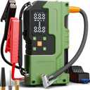 WELLLUCK Jump Starter with Air Compressor, 6000A Car Battery Jump Starter Portable (All Gas/10L Diesel) with 150PSI Auto-Shutoff Tire Inflator, 12V Charger Booster, LED Light