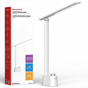 Honeywell H01 Foldable Desk Lamp, White 