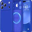 LOVE 3000 Designed for iPhone 17 Pro Max Case, Premium Silicone [Compatible with Magsafe][Soft Anti-Scratch Microfiber Lining] Shockproof Protective Phone Case for Men Women 6.9", Klein Blue