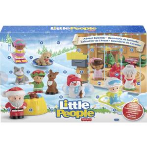 Fisher-Price Little People Toddler Toys Advent Calendar, Set of 24 Figures & Accessories for Christmas Play Ages 1+ Years