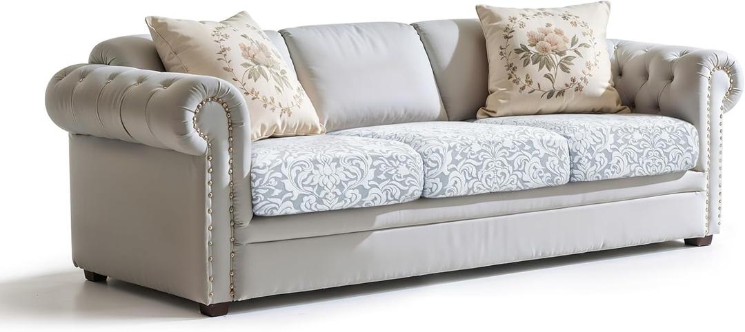 Hokway Couch Cushion Covers Jacquard Damask Stretch Sofa Seat Covers Decorative Couch Covers (Large (1 Piece))