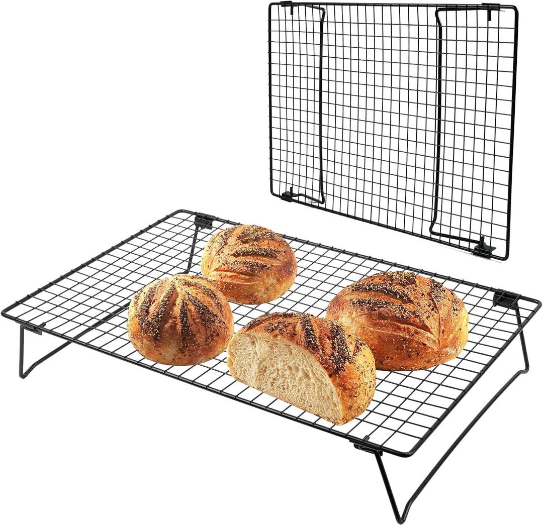 Sourdough Cooling Rack, Heavy Duty Cooling Rack for Sourdough, 17113 Inch Elevated Design, BlackGifts for Baking Must Haves,1 PCS