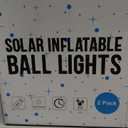 Outdoor Waterproof IP65 Solar Globe Lights, Led Solar Light Balls for Lawn Garden Patio Table Art Decoration, Yard Landscape Illuminated Cracked Glass Sphere Gazing Ball Lights, Round Ornaments Orbs (6 inch (1 PCs), Warm White)