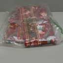 Christmas Rug for Entryway Living Room Area Rugs, Santa Welcome Front Door Mats Indoor Non Slip Doormat, Xmas Holiday Decor Rugs for Kitchen Bedroom Bathroom Hallway, 3x5 Feet Red