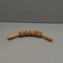 Tuuli Wooden Massage Roller for Waist and Thigh, Multi-Functional Body Roller for Cellulite Reduction and Muscle Tension, Natural Massager for Women and Men (Curved)