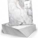 10pcs Marble Peel and Stick Backsplash Waterproof Washroom Wall Panels, Peel and Stick Tile, PVC Foam Wall Panels for Kitchen,Bathroom,Living Room,Colorful (Not Real Tile,11.8" x 11.8")