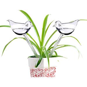 Glass Plant Watering Globes, Self Watering Globes Bird Shape, Self Watering Planter Insert, Plant Watering Devices, Automatic Plant Waterer Indoor, Watering Bulbs, 2 Pack