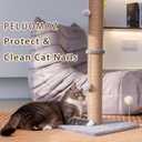 Tall Cat Scratching Post 36 inch Large Cat Scratch Post for Indoor Cats with Durable Natural Sisal Rope Scratcher Post Tree Kitten Interactive Toy-Gray