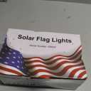 DBFAIRY Solar American Flag Lights Outdoor,420 LEDs American Flag Net Lights 6.5ft x 3.28ft Super Bright,Memorial Day Decorations of The United States for Independence/National/Memorial Day,July 4th