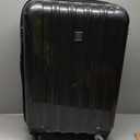 DELSEY PARIS Titanium Hardside Expandable Luggage with Spinner Wheels Checked Luggage, Charcoal, Checked-Medium 24 Inch