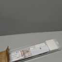 Aluminum Mini Blinds for Indoor Windows Cordless 1In No Holes 100% Privacy Protection L-Shaped Slats Room Darkening Horizontal Window Blinds for Office,Home, White, Custom Size