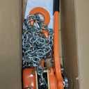 VEVOR Manual Lever Chain Hoist, 1-1/2 Ton 3300 lbs Capacity 10 FT Come Along, G80 Galvanized Carbon Steel with Weston Double-Pawl Brake, Auto Chain Leading & 360 Rotation Hook, for Garage Factory Dock (Orange)