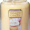 Yankee Candle Vanilla Cupcake Scented Classic 22oz Large Jar Single Wick Candle, Over 110 Hours of Burn Time, Ideal for Creating Relaxing Ambience & Holiday Gifting