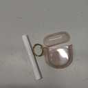 for AirPods 4th Generation Case Cover 2024, Military-Grade Shockproof, Soft TPU Highly Transparent Anti-Yellowing for AirPods 4 Case with Cleaning Kit & Cute Round Buckle, Clear Pink