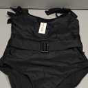 AI'MAGE Women's One Piece Swimsuit 2025 Tummy Control Swimsuits Slimming Bathing Suits Belted Swim Suit Swimwear,Black,L