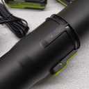 Leaf Blower, 21V Cordless Electric Blower with 2 2.0Ah Batteries and 1 Hour Fast Charger, Lightweight Leaf Blower for Patio Cleaning, Lawn Care, Blowing Fallen Leaves and Dust, etc. (Green)
