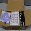 JEWHITENY Poly Nail Gel Kit 14 Colors Purple Nude Grey Black Blue Glitter Tones Starter Kit with UV Lamp Matte & Glossy Top & Base Coat All-in-One Designs DIY At Home