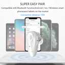 Kendir Bluetooth Earpiece, V5.0 Wireless Headphone Cell Phone Headset 8 Hrs Talking with Noise Cancelling Mic, Volume Control, Handsfree Earbud for iPhone Android Samsung Laptop Trucker Driver