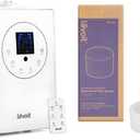 LEVOIT Humidifiers for Bedroom Large Room Home, 6L Warm and Cool Mist Ultrasonic Air Vaporizer White & 10-Pack Humidifier Replacement Filters, Capture Fine Particles in Water Tank White