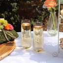 Lillian Rose Gold "Bride" Stemless Champagne Glass