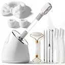 Pjordo Facial Steamer Spa Kit, Nano Ionic Face Steamer for Deep Cleaning Unclogs Pores, Warm Mist Humidifier Steamer for Face Home Sauna SPA, Self Care Gifts for Women