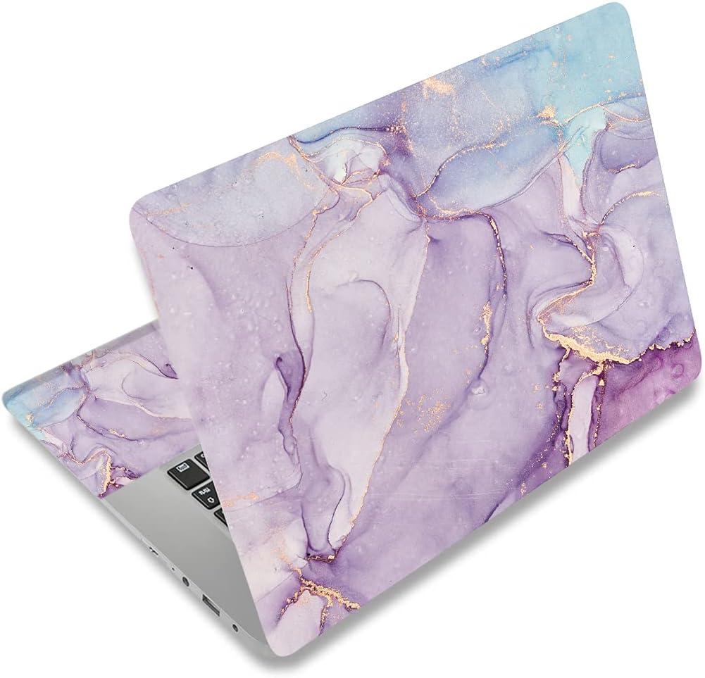 ArtSo Laptop Skin Sticker Decal, 12" 13" 13.3" 14" 15" 15.4" 15.6 inch Laptop Universal Netbook PC Notebook Vinyl Reusable Skin Sticker Cover Art Case Protector Personalized,Purple Blue Marble