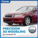 Headlights Assembly for 2008-2012 Honda Accord 4Dr, High/Low Beam W/Bulbs, Driver & Passenger Side, NOT fit coupe models or Crosstour models