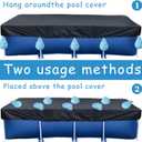 16 Pack Pool Cover Weights with Hooks, Above Ground Pool Cover Weights, Leakproof Swimming Pool Cover Hanging Bag Heavy Duty PVC Pool Water Bags, Antifreezing Winter Pool Cover Weights (Light Blue)