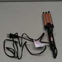 Hair Waver for Short Hair, 1/2 Inch Mini Crimping Iron for Tight Beach Waves, Small Crimper with Argan Oil Infuse Barrels, Easy to Use (Rosegold)