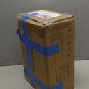 RUSTOWN Farmhouse Rustic Medicine Cabinet with Two Barn Door,Wood Wall Mounted Storage Cabinet w/Dark Brown Top & Adjustable Shelf and Towel Bar, 3-Tier Cabinet for Bathroom(White)