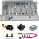 Upgraded 279838 Dryer Heating Element Kit Fits for Whirlpool Amana Ned4655ew1 Maytag Kenmore 70 80 Series Roper Admiral Parts Include Dryer Thermostat Thermal Fuse Replaces W10724237 3398064 3403585
