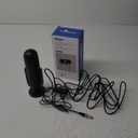 Indoor TV Antenna for Smart TV, Digital TV Antenna for TV Without Cable, Support 360 Reception 4K/8K/1080p for Free Local Channels, with Strong Magnetic Base. (Black, MC80)