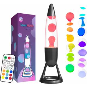 Bullet Liquid Motion Lamp Hypnotic Motion Glass Decoration, Modern Ambient Lighting for Home Office Desk, Sci-Fi Bullet Design, Gift for Men & Gadget Lovers-Gray