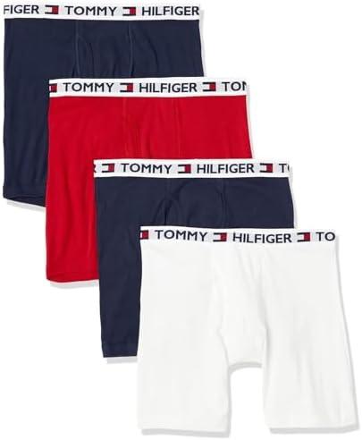 Tommy Hilfiger Men's Underwear Cotton Classics, Pack of 4 Boxer Brief, Size S