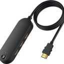 HDMI Switch 4K@60Hz 3 in 1 Out, HDMI Splitter with . Long Cable, 3 Port Hdmi Switcher Box Supports Full HD 4K 1080P 3D, HDMI Switch Selector for Xbox PS3 4 5 TV Gaming Mac Roku HDTV