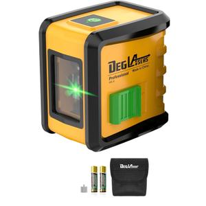 Self Leveling Laser Level with Tripod,DEGLASERS Green Cross Line Laser Level,Lazer Leveler Tool for Picture Hanging Construction Floor Tile Wall Home Renovation, Indoor Project, Battery Included