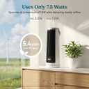LEVOIT Tower Fan for Bedroom, 20dB Quiet Desk Fan with 23ft/s, Portable & Easy to Carry, 3-Angle & 4-Speed Mini Oscillating Fan, DC Motor, Bladeless, Remoter, 12H Timer, for Home, Room, Office, White